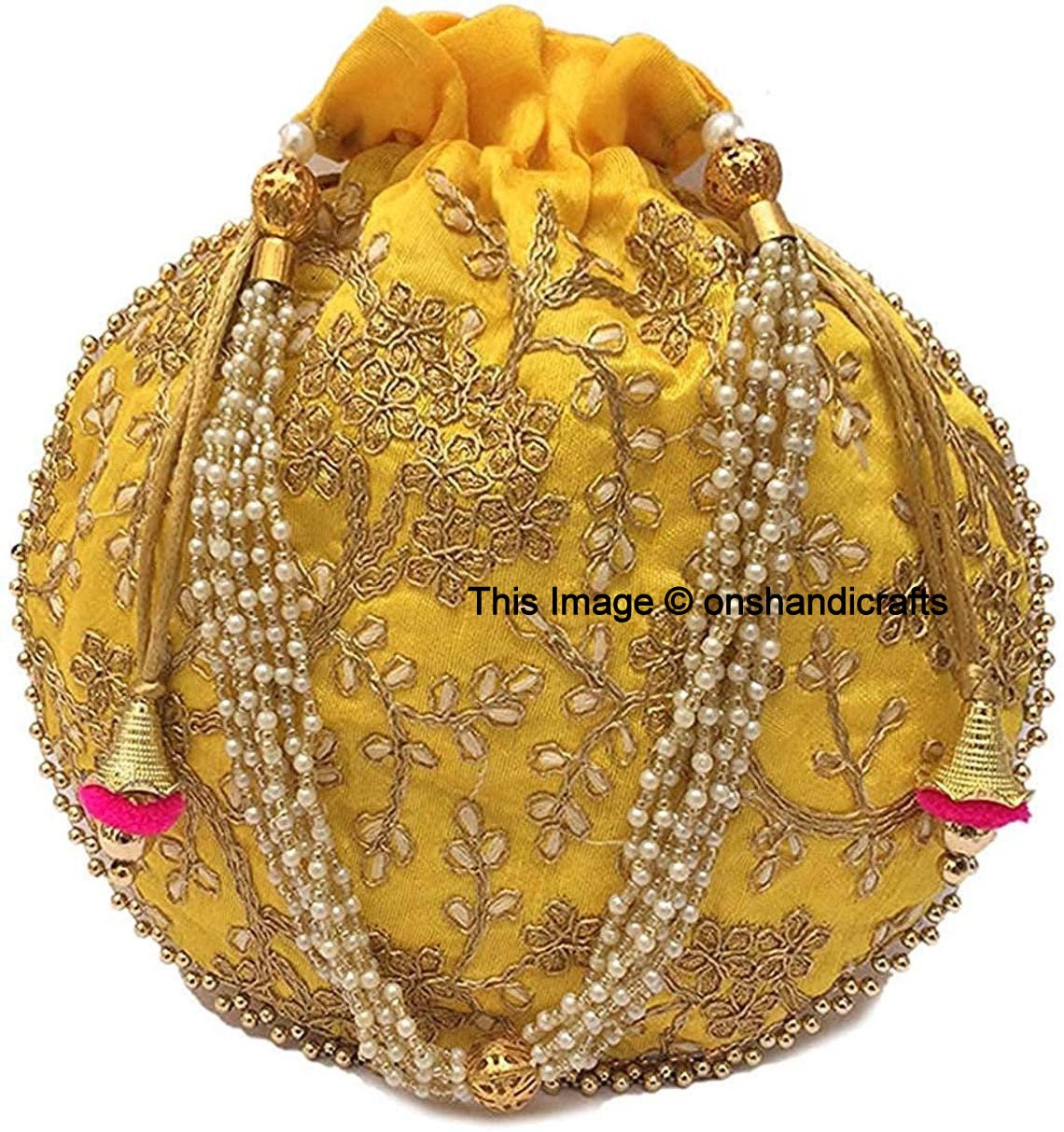 Lot Of 15 Pcs Indian Handmade Hand Bags Potli Bag Pouch Etsy