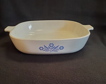 Vintage 1st Generation (1958) Corningware Blue Cornflower - 10 inch Skillet - (REF 032)