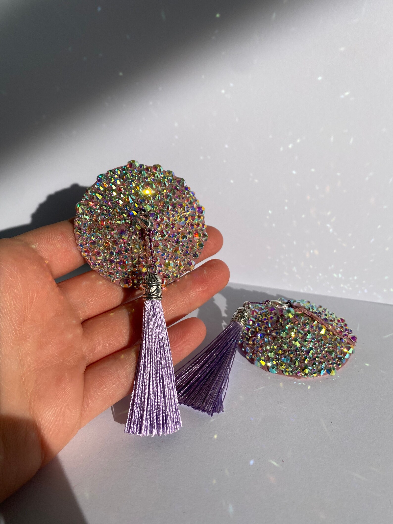 Super sparkly AB Nipple tassels/ Pasties Etsy