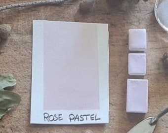 Aquarelle Artisanale faite à la main - Rose Pastel - Qualité Fine - Pour la peinture et la calligraphie - Collection Botanique - Pastel