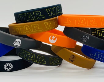 7 STAR WARS BRACELETS Birthday Party Wristbands Darth Vader Tattoos