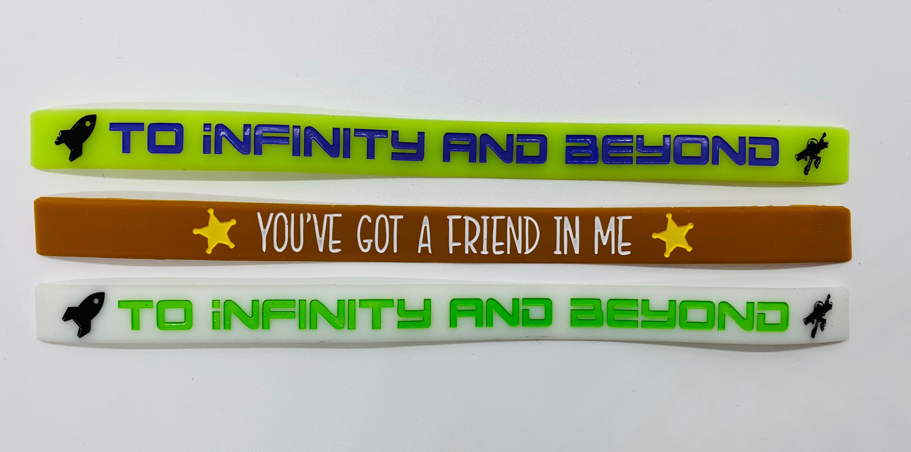 5 TOY STORY BRACELETS Birthday Party Wristbands Woody Buzz Etsy