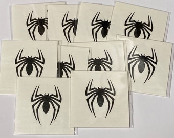 10 SPIDERMAN TATTOOS Birthday Party Wristbands Iron Man Hulk Thor Captain America Thanos Avengers