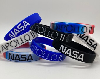 8 NASA BRACELETS Birthday Party Wristbands Apollo 11 Space Birthday Astronaut