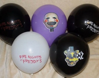 10 Five Nights at Freddy’s 12” BALLOONS Latex Birthday Party