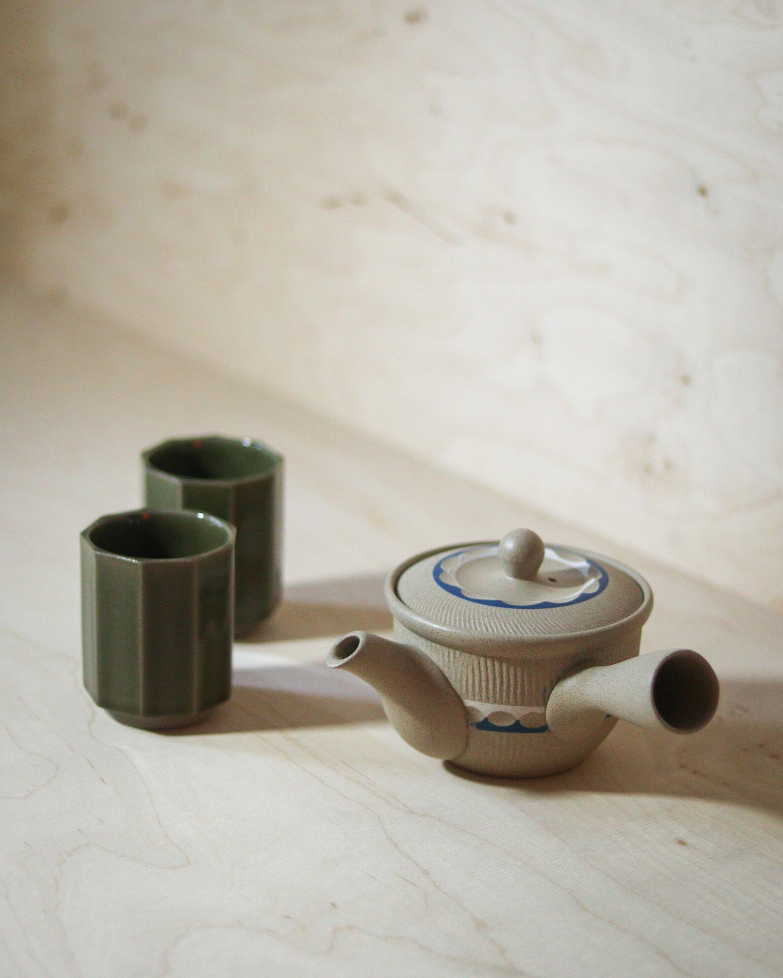 Traditional Japanese Style Tea pot with Handle and Strainer Etsy