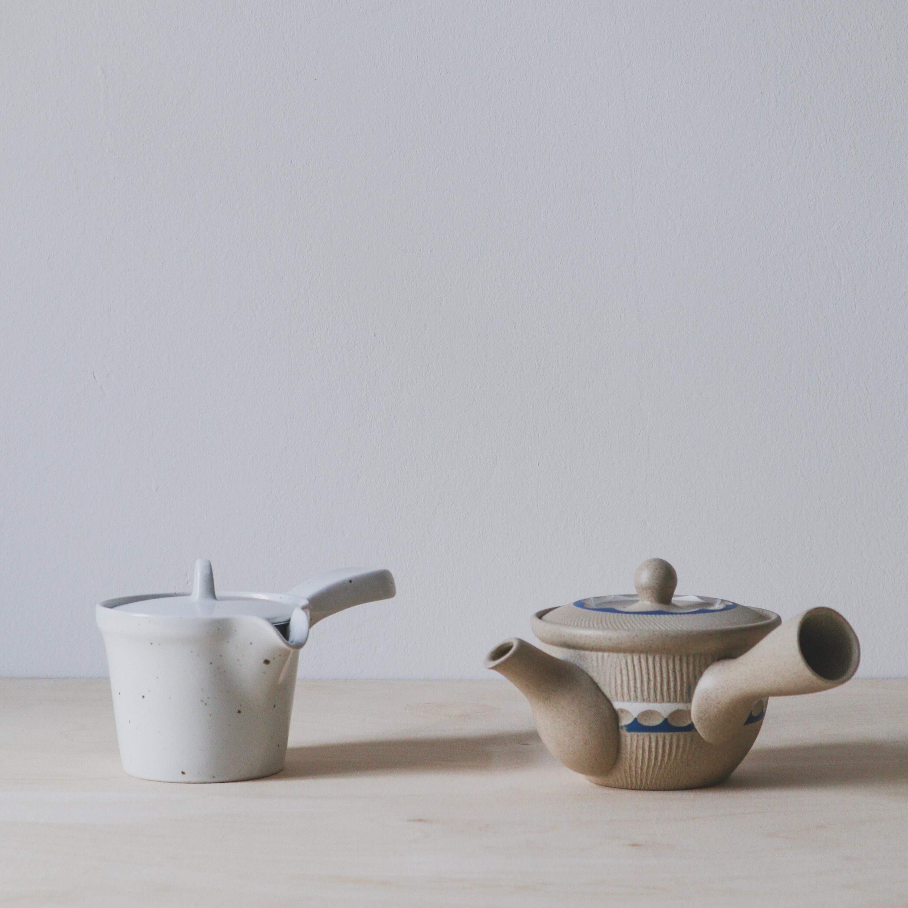 Traditional Japanese Style Tea pot with Handle and Strainer Etsy