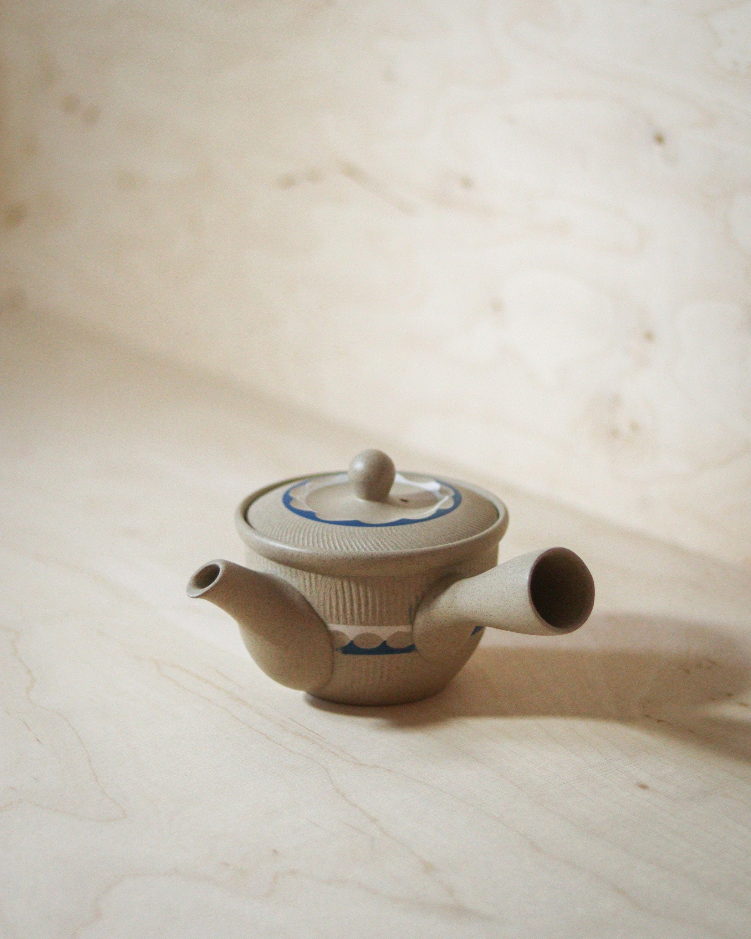 Traditional Japanese Style Tea pot with Handle and Strainer Etsy