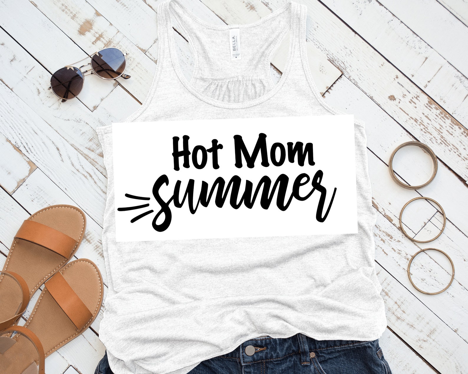 Hot Mom Summer SVG Funny Mom T-Shirt Design Hot Girl Summer | Etsy
