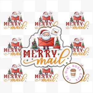 Messages joyeux, Père Noël, Stickers Noël, Stickers Joyeuses Fêtes, Stickers Emballage Mignon, Stickers Petites Entreprises, Grossistes Autocollants