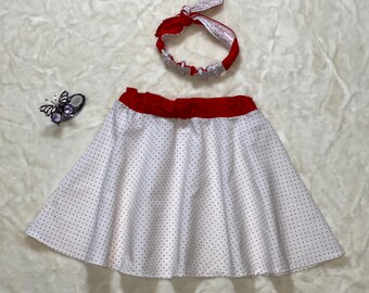 Girls Skirt & Matching Headband