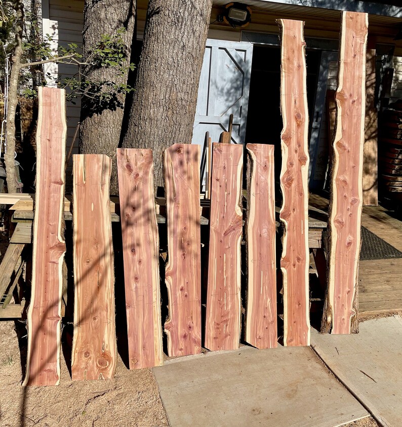 Live Edge Cedar Slabs Cedar Lumber Slabs Cedar Planks Etsy