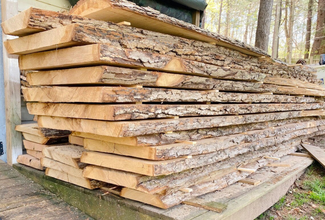 Live Edge Lumber Slabs Oak Lumber Slabs Wood Slabs Live Etsy Canada