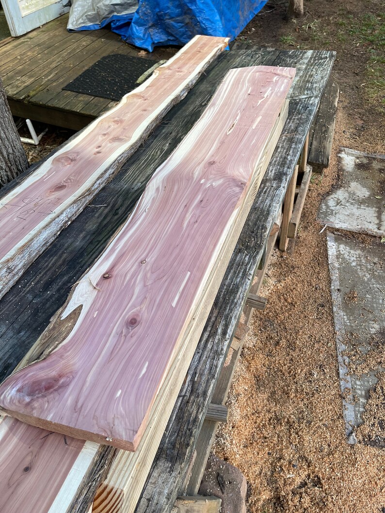 Live Edge Cedar Slabs Cedar Lumber Slabs Cedar Planks Etsy
