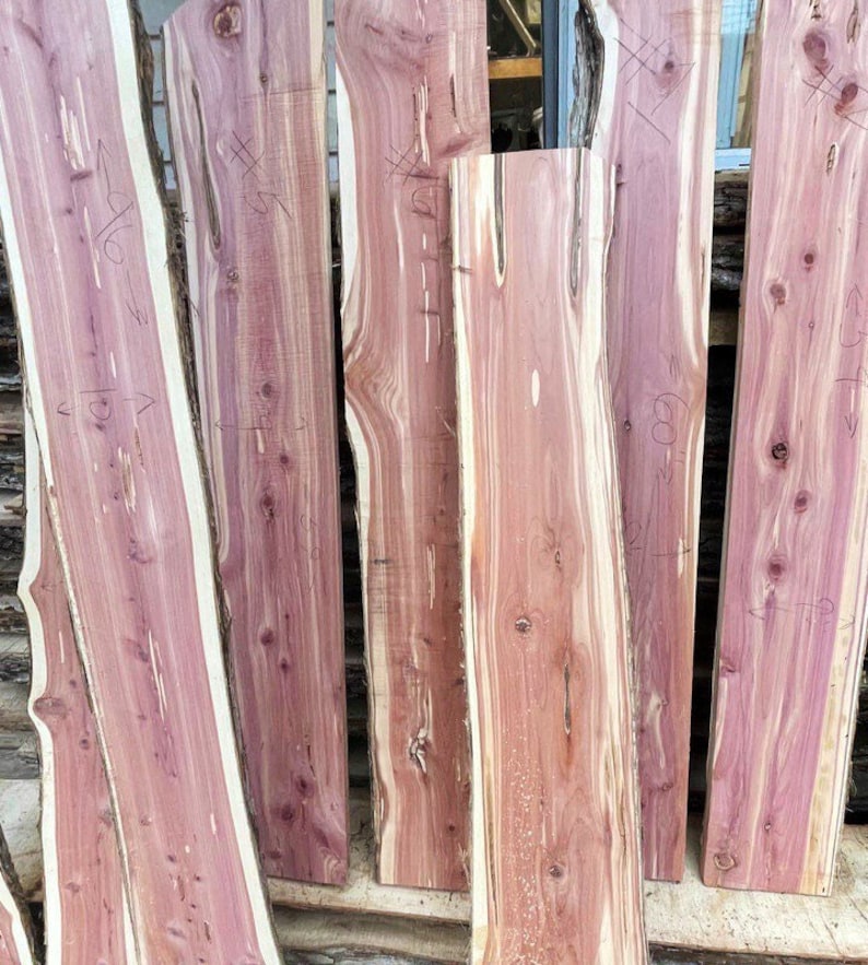 Live Edge Cedar Slabs Cedar Lumber Slabs Cedar Planks Etsy