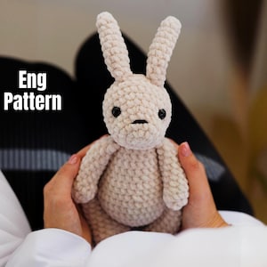 Crochet pattern Bunny, Pattern in English, Amigurumi Bunny