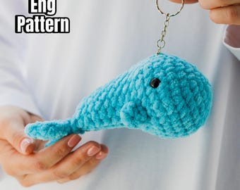 【専用】クジラあみぐるみキーホルダー かぎ針編みのアミグルミ クジラ キーホルダーのパターン (PDF) - Etsy 日本