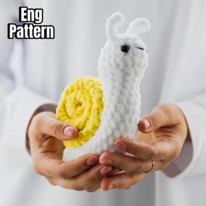 Crochet pattern Snail, Pattern in English, Amigurumi Snail