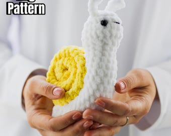 Crochet pattern Snail, Pattern in English, Amigurumi Snail