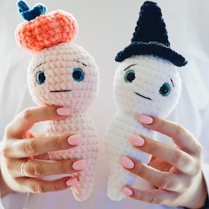 Crochet pattern cute Ghost, Pattern in English, Amigurumi Ghost