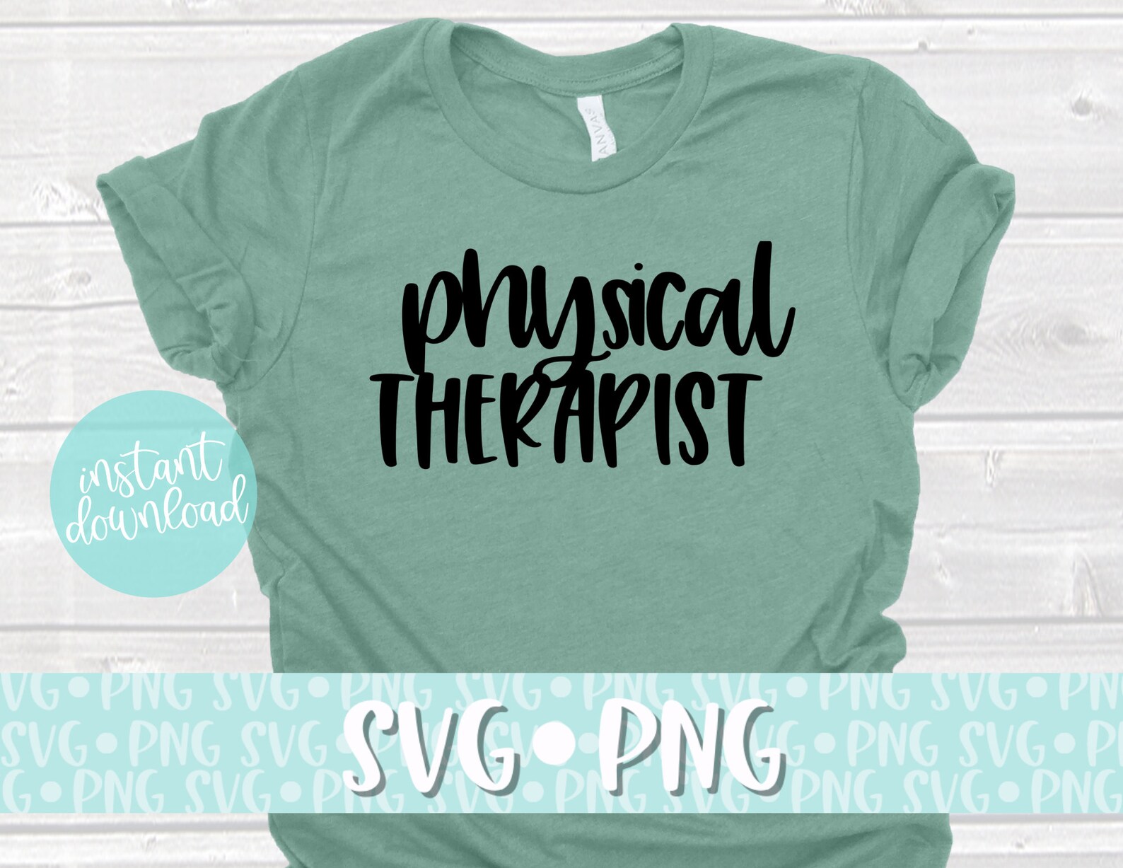 Physical Therapist SVG PT SVG Cut File Digital File for - Etsy