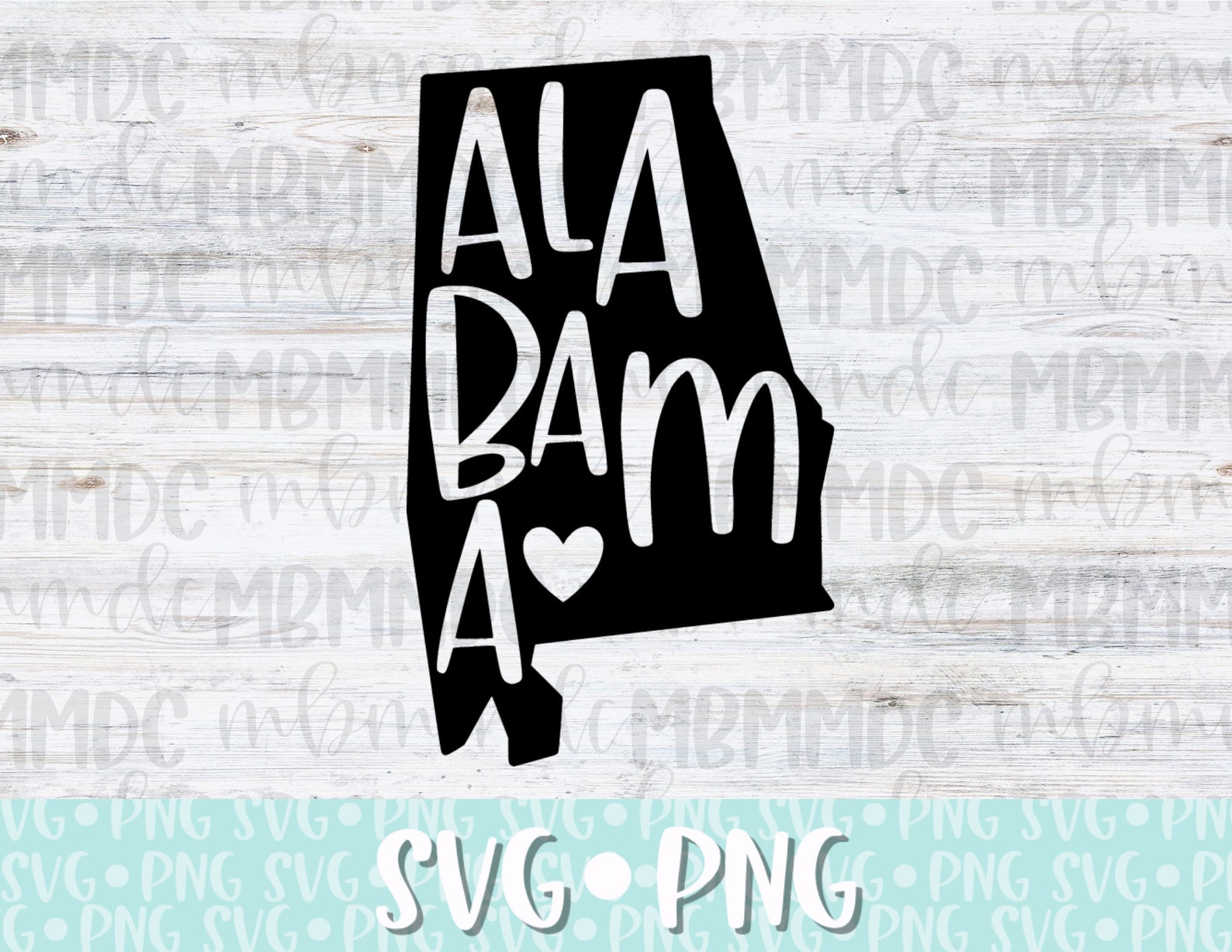 Alabama SVG State Svg Cut File Alabama Digital File for Etsy