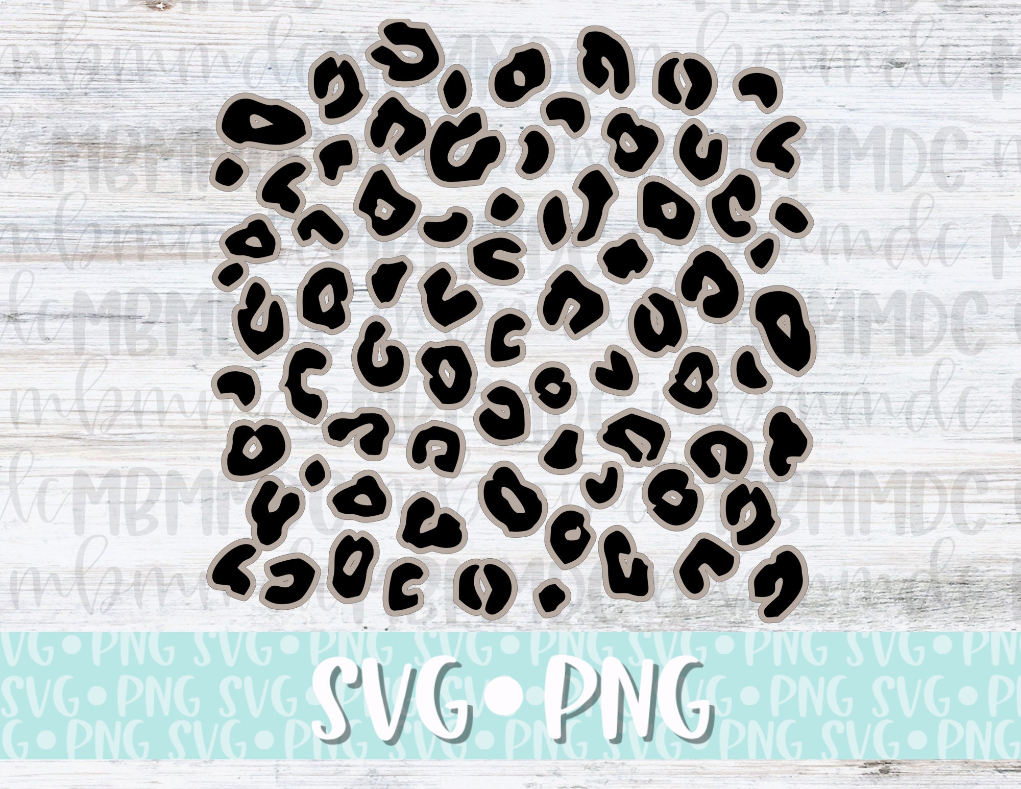 Download Leopard Offset Svg Animal Print Svg Cut File Digital File For Cricut Or