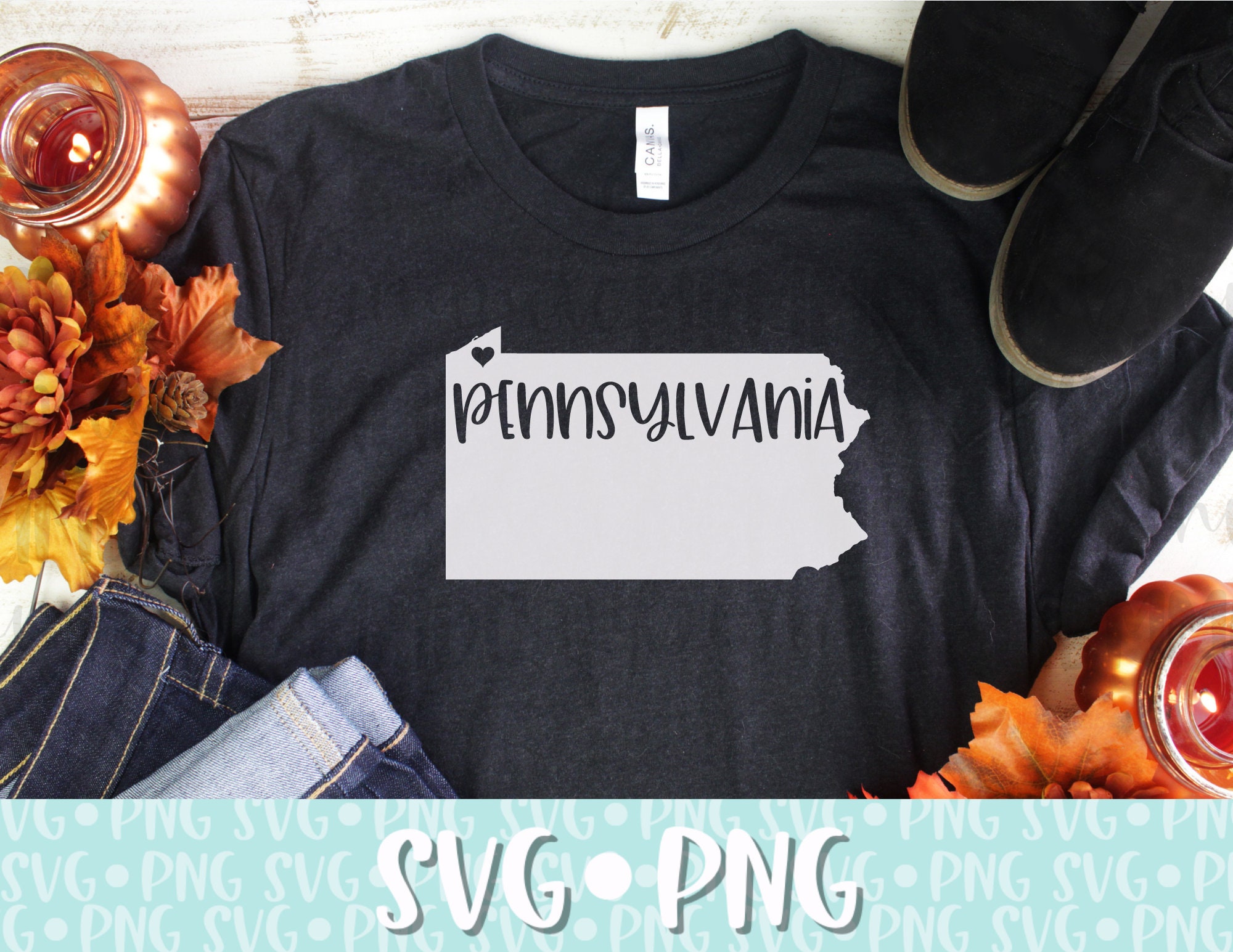 Pennsylvania SVG State Svg Cut File Pennsylvania Digital | Etsy