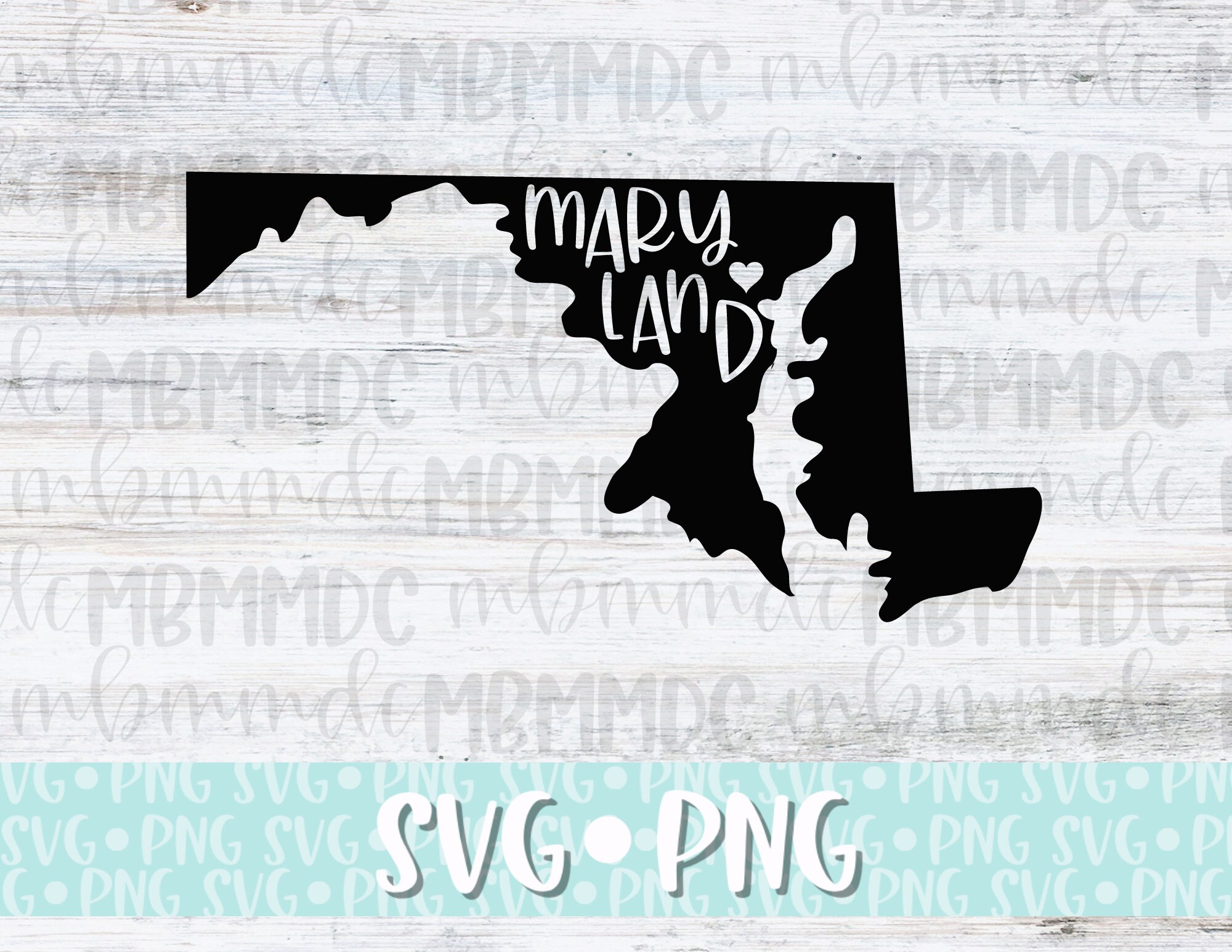 Maryland SVG State Svg Cut File Maryland Digital File for Etsy