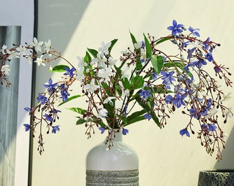 Loosestrife Flower Stem with Bud, Rustic Wildflower, Artificial Jasmine Flower, Home Floral Decor, Wedding Arrangement, Table Centerpiece