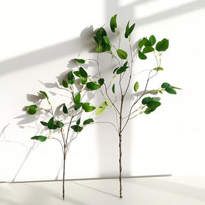 Gefälschter Eukalyptusblattzweig, Laubpflanzenhandwerk, künstliche Blumen, Grünpflanzendekor, Blumengesteck-Mittelstück, Gras für Blumenstrauß
