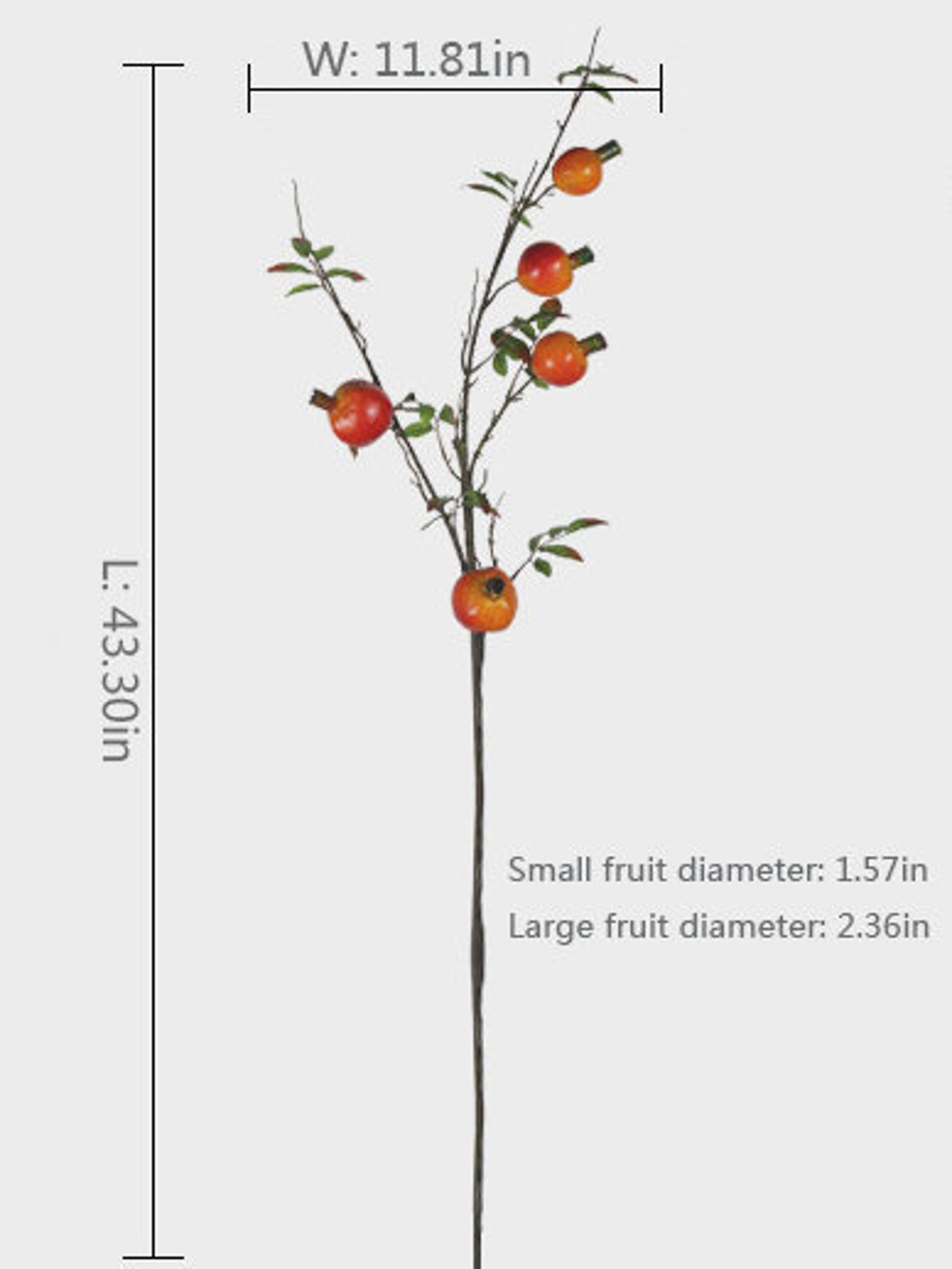 Künstliche Granatapfel-Dekoration Indoor gefälschte | Etsy