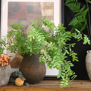 Artificial Sophora Leaf Stem, Locust Leaf Branch with Rich Foliage, Home Plant Decor, Party Floral Arrangement, Dining Table Centerpiece