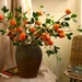 Artificial Orange Fruit Arrangement Fake Kumquat Stem Plastic Floral Living Room Decoration Faux Tangerine Greenery Orange-like Gift Pick 