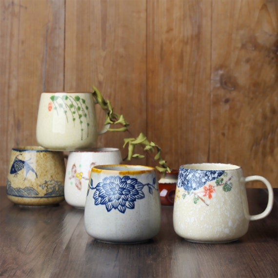 Mama Flower Print Mug Creative Enamel Mugs Drinks Coffee Cup