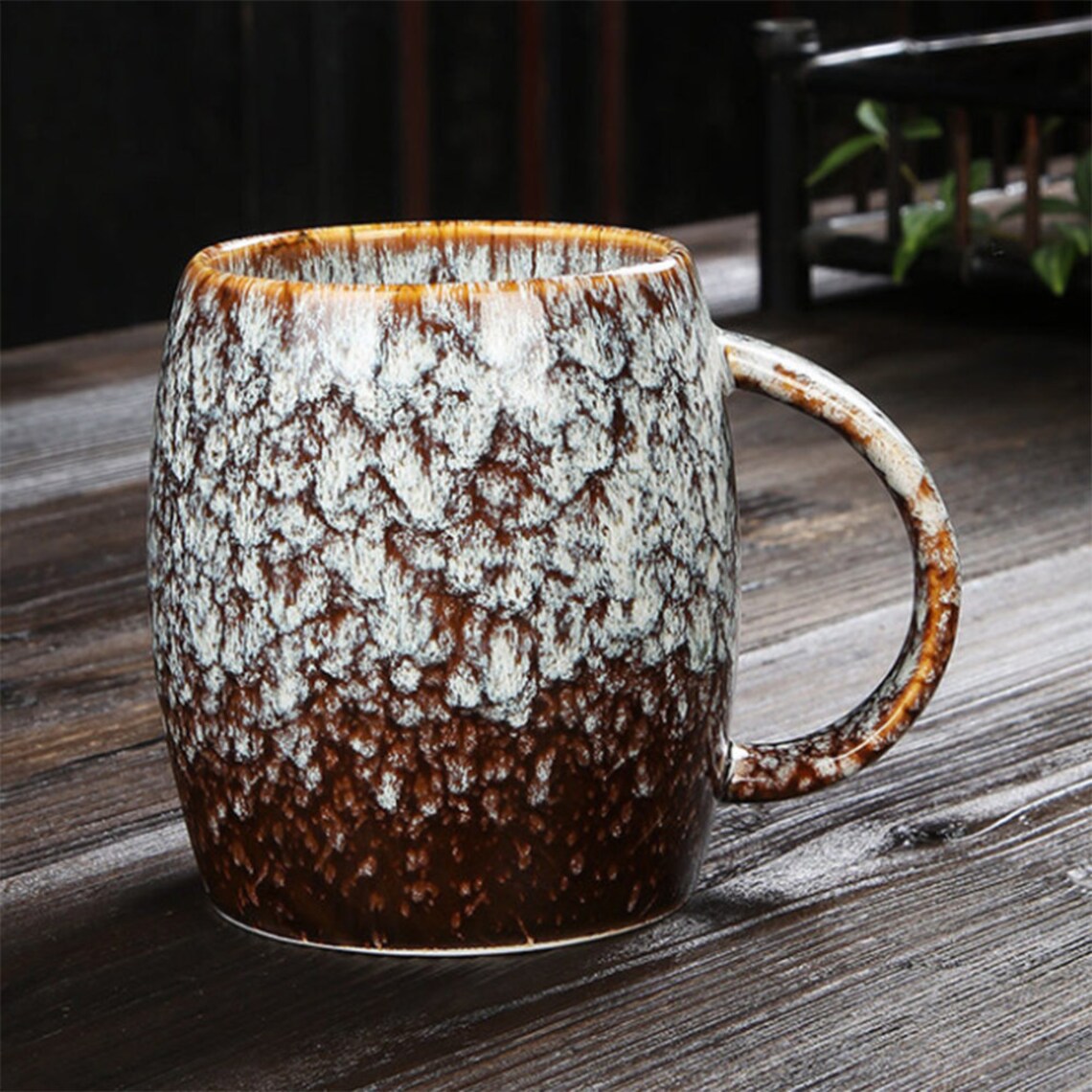 Handmade glazed kiln ceramic mug large capacity simple Etsy