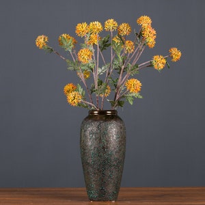 Quality Prickly Bulb Flower, Fake Thorny Fruit Stem, Artificial Wildflower with Frosty, Home Floral Decoration, Rustic Garden Arrangement