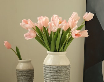 Real Touch Tulip Stems, Artificial Tulip Flowers, Realistic Tulip Spray, Home Floral Decor, For Wedding Bouquet, Indoor Floral Arrangement