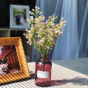 Fake Baby&#39;s Breath Stem, Artificial Gypsophila Flower, Home Rustic Floral Decor, Wedding Arrangement, Dining Table Spray, Party Centerpiece