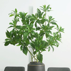 Artificial Pieris Japonica Long Branch with Leaves, Fake Plant Craft, Realistic Greenery, Home Floral Decor, Wedding Party Spray Arrangement