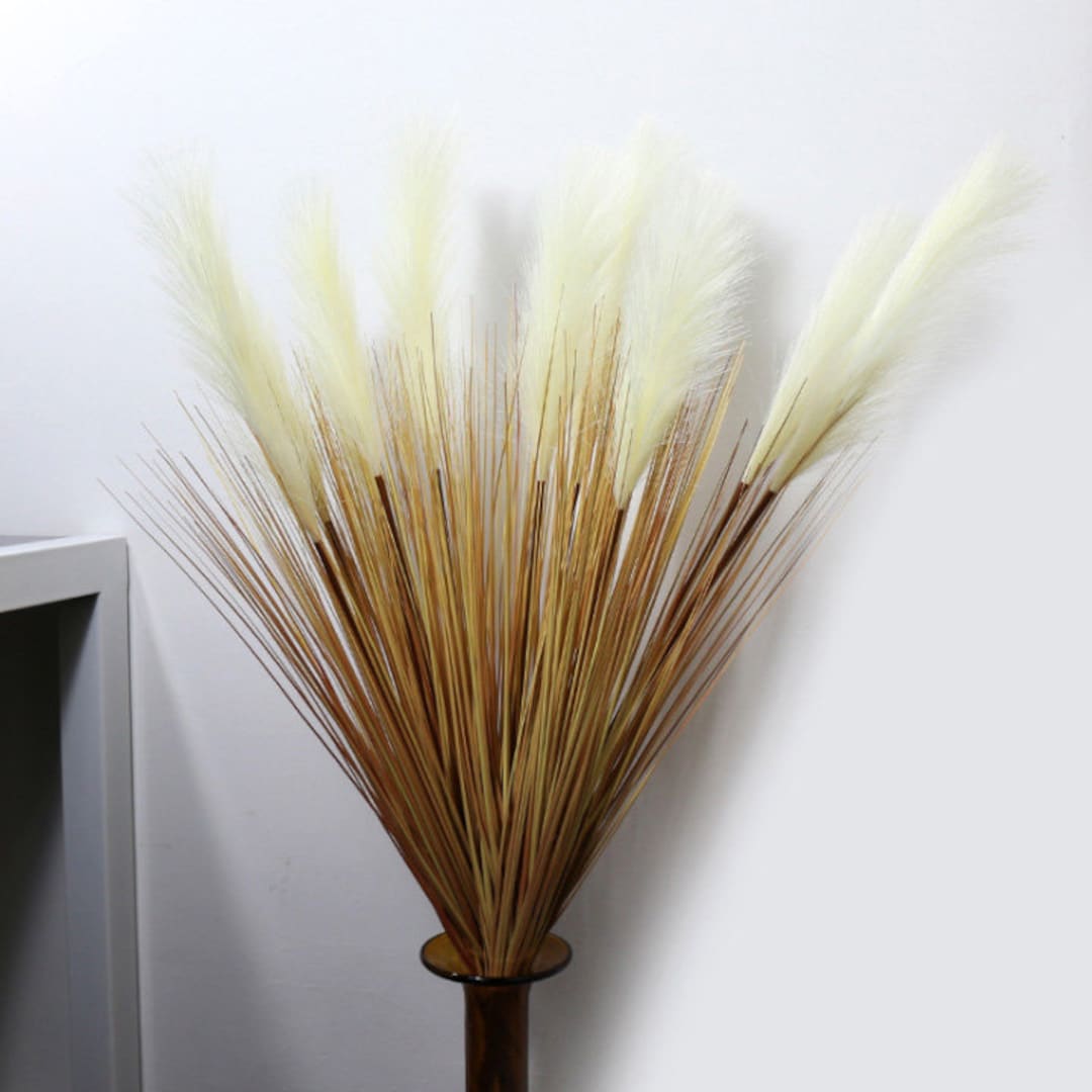 Artificial Reed Plant, Rustic Wild Pampas, Fake Fall Setaria Viridis ...