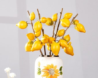 Artificial Nipple Fruit Branch, Fake Mickey Mouse Fruit Spray, Fall Solanum Mammosum, Home Floral Decor, Wedding Party Flower Arrangement