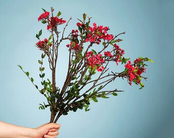 Small Wildflower Bouquet Artificial, Rustic Flower Spray, Living Room Floral, Wedding Arrangement, Dining Table Vase Filler, Realistic Plant