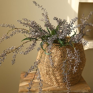 Small Berry Stem with Leaves, Rustic Wild Fruit Plant, Artificial Flower Craft, Home Floral Decor, Bouquet Wreath Fillers, for Wedding Party