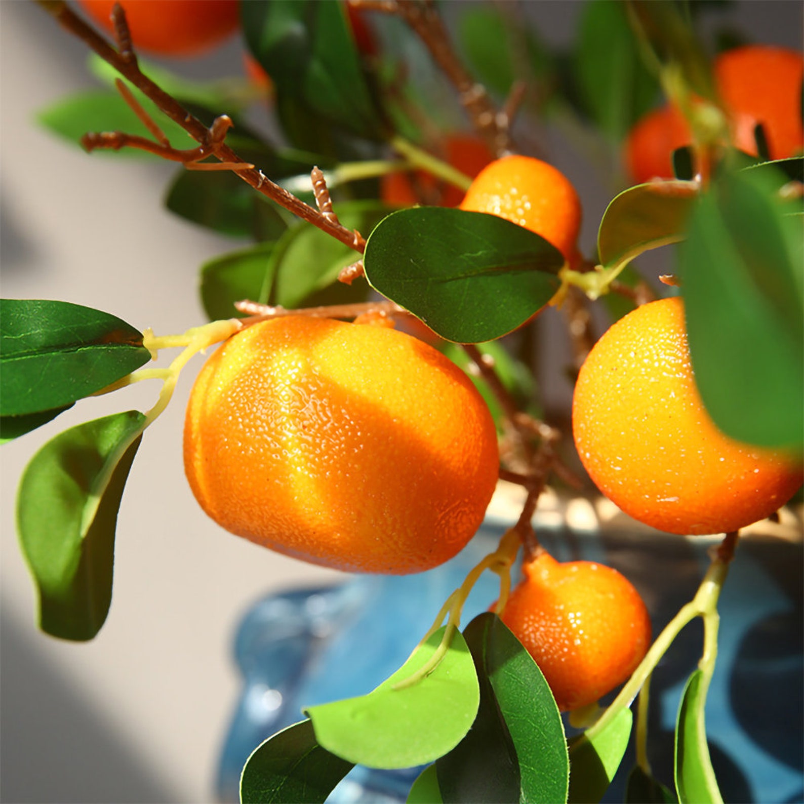 Artificial Orange Fruit Arrangement Fake Kumquat Stem Plastic Etsy