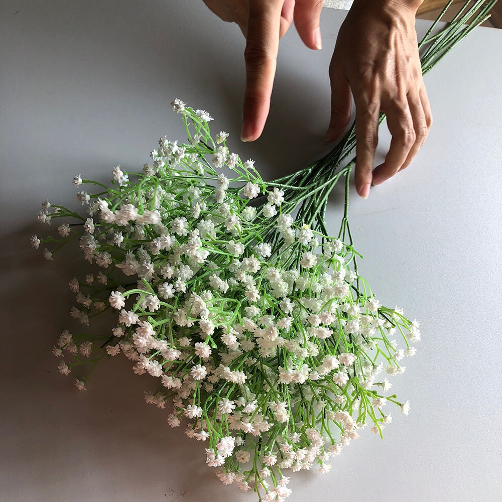 Fake Baby's Breath Stem Artificial Gypsophila Bloom Faux Etsy