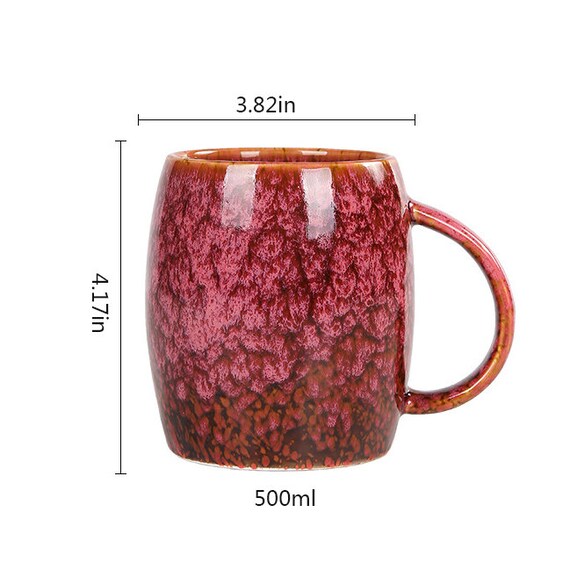 Handmade Modern Red Clay Coffee Mug, Short by cursive m ceramics