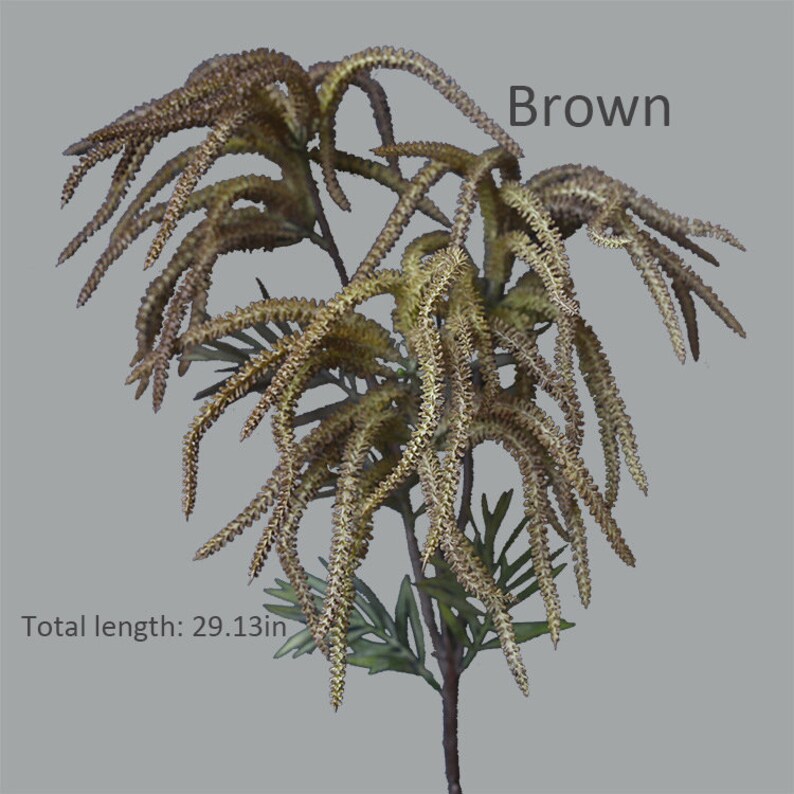 Artificial Foxtail Grass Stem with Leaf, Quality Setaria Viridis, Faux