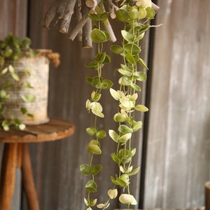 Pianta artificiale di trascinamento, vite a foglia di plastica, edera appesa con fogliame, floreale del soggiorno, decorazione per vegetazione interna, per arco di ghirlanda