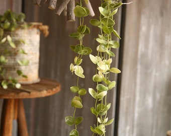 Artificial Trailing Plant, Plastic Leaf Vine, Hanging Ivy With Foliage, Living Room Floral, Indoor Greenery Decor, for Garland Wreath Arch